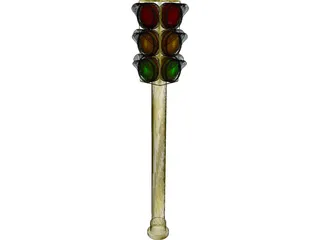 Traffic Light 3D Model preview