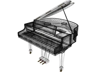 Piano 3D Model preview