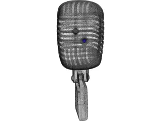 Microphone 3D Model preview
