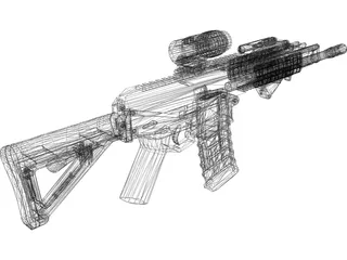 Magpul Masada 3D Model preview