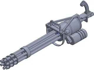 GAU-19 Machine gun 3D Model preview