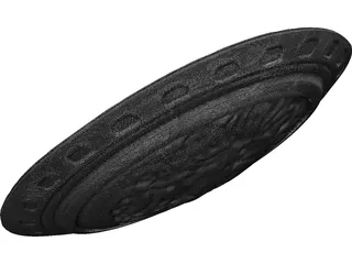 Lion Shield 3D Model preview