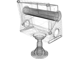 Halogen Floodlight 3D Model preview
