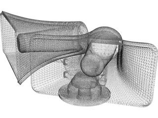 Loudhailer Horn Type 3D Model preview