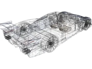 Maserati MC12 3D Model preview