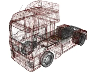 MAN TGA 3D Model preview