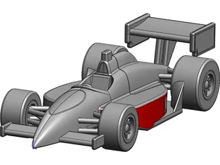 Indy Race Car 3D Model preview