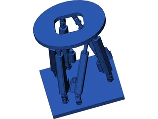 Stewart Platform 3D Model preview