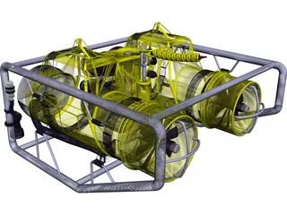 Undersea Pipeline Inspection ROV 3D Model preview