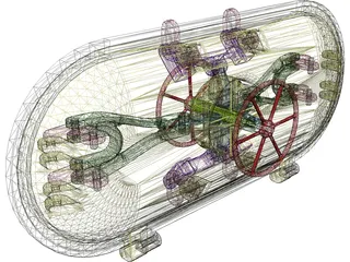 Hatch Pressure Assembly 3D Model preview