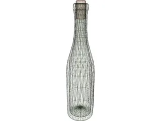 Bottle of Wine 3D Model preview
