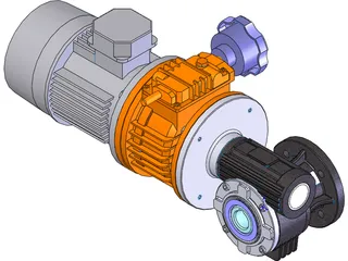 Motor Reductor 3D Model preview