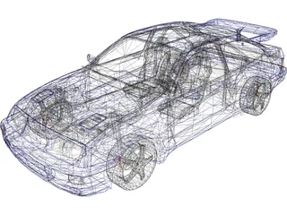 Ford Sierra RS Cosworth MK1 3D Model preview