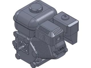 Honda GX200 Engine 3D Model preview