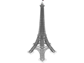 Eiffel Tower 3D Model preview