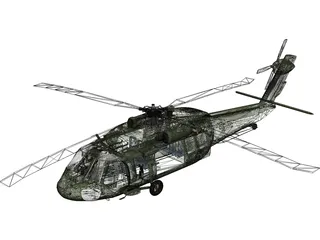 Sikorsky UH-60 Black Hawk 3D Model preview