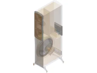 Klipsch KSP-400 Tower Speaker 3D Model preview