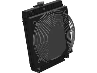 Truck Radiator 3D Model preview