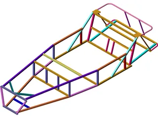 Frame Locost 3D Model preview