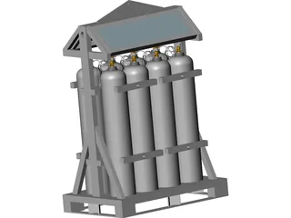 Acetylene 8x41L 3D Model preview