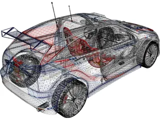 Ford Focus WRC 3D Model preview