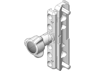 Picatinny Rail mount 3D Model preview