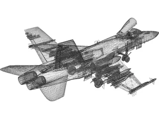 F-18 Hornet 3D Model preview