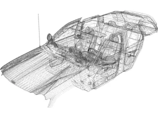 Interior Jeep Grand Cherokee 3D Model preview