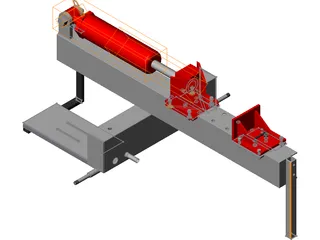 I Beam Log Splitter 3D Model preview