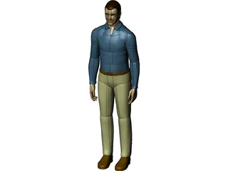 Working Man 3D Model preview
