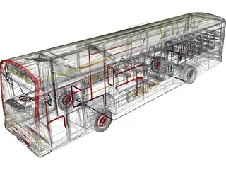 Volvo City Bus 3D Model preview