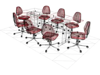 Conference Table 3D Model preview