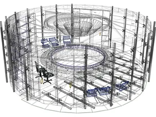 Council Chamber 3D Model preview