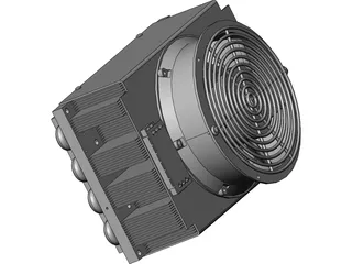 LC-200 TEC Air Cooled Liquid Chiller 3D Model preview