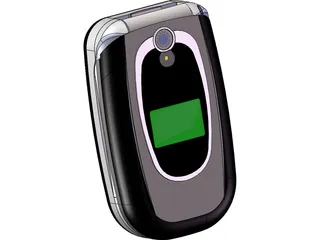 LG Celular Mobile Phone 3D Model preview