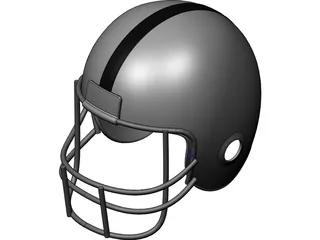 American Football Helmet 3D Model preview