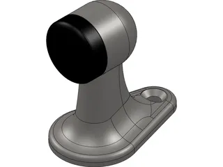 Floor Mounted Door Stop 3D Model preview