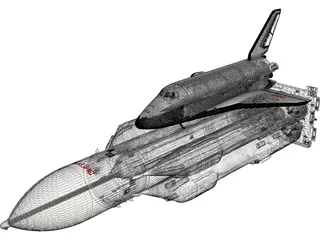 Rocket System Energia-Buran 3D Model preview