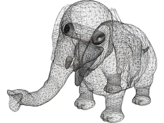 Shisho Elephant 3D Model preview