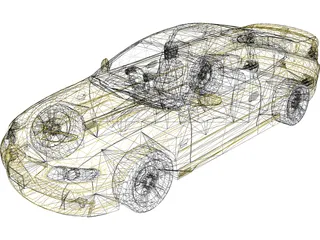 Opel/Vauxhall Monaro VXR V8 3D Model preview