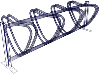 Bike Stand 3D Model preview