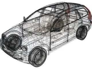 Volvo XC90 3D Model preview