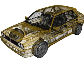 Lancia Delta HF Evo2 (1994) 3D Model preview