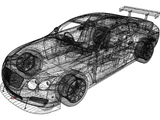 Bentley Continental (2004) 3D Model preview
