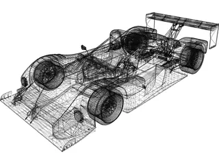 Ferrari 12 333SP 3D Model preview