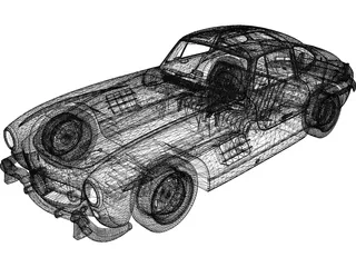 Mercedes-Benz 300SL (1954) 3D Model preview