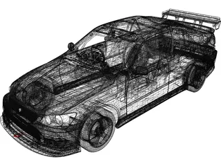 Toyota Altezza (2004) 3D Model preview