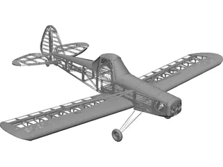 Piper Pawnne RC 3D Model preview