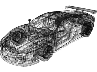 Ferrari F430 GT (2008) 3D Model preview