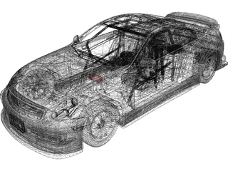 Infiniti G35 3D Model preview